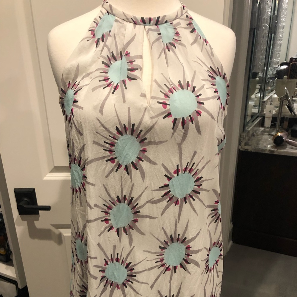 DVF sleeveless silk top